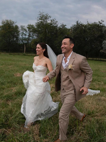 Luciano Pereyra y su esposa Julia Rezzuto 